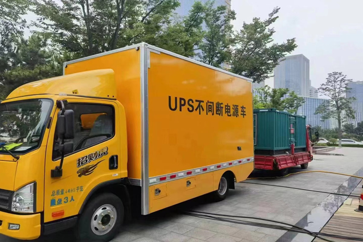 肥乡发电机租赁施工现场