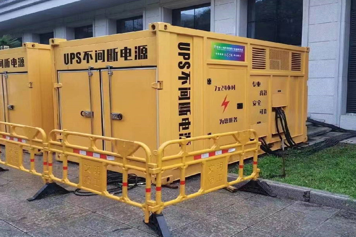 肥乡发电机租赁施工现场
